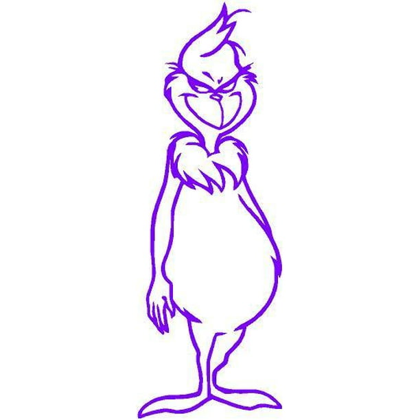 CHRISTMAS GRINCH DR SEUSS XMAS DECORATION WALL LOGO STICKER DECAL VINYL GRN003